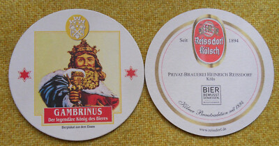 Beer mat private brewery Heinr. Reissdorf-Gambrinus-King of beers (30B-23)