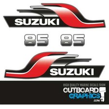 Suzuki DT85 85hp 2 stroke (1997) outboard engine decals/sticker kit