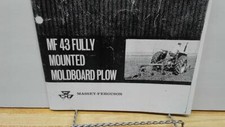 Massey-Ferguson MF43 Moldboard Plow Manual