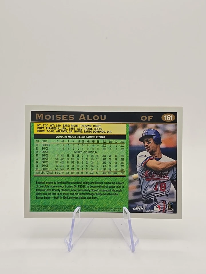 1997 Topps Chrome - Moises Alou #161 - Image 2 of 2