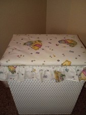 Vintage 90s Disney Winnie The Pooh Clothes Laundry Hamper Baby Nursery Storage