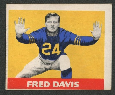 1948 Leaf #27 Fred Davis ::  Chicago Bears  ~ VG/EX
