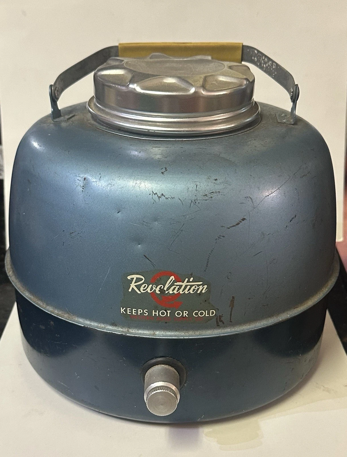 Vintage Western Auto Supply Co. Revelation Thermos Water Cooler Jug