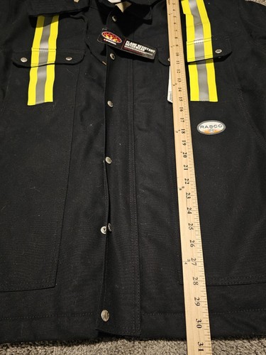 Rasco FR Flame Resistant Rescue Jacket HRC4 NFPA Mens Size XL Reg Reflective - Picture 10 of 10