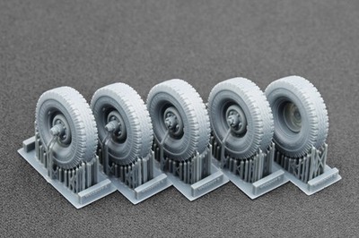 Ordinary wheel set (3d printed) for Trumpeter UAZ 469    1/35 ScaleX WM 35007