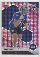 2021 Panini Mosaic Rookies Pink Camo Mosaic Prizm Jake Funk #381 0xd9