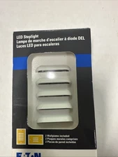 Eaton 7739W, LED Steplight, 2 Wallplates Included w/ Hardware