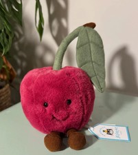 Jellycat Amuseable Cherry Soft Toy - Brand New with Tags With Dust Bags