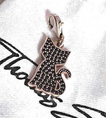 Thomas Sabo RAR Charm funkelnde schwarze Katze Zirkonia Retired  TOP-ZUST TS-OVP