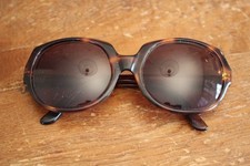 Vintage Womens Sunglasses Thick Brown Tortoise Shell Made In France