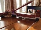 VTG 80’s TONKA Fire Truck Hook and Ladder #1 Fire Engine  Trailer Ladder works
