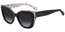 Kate Spade Marigold Women's Black Cat Eye Sunglasses w/ Gradient Lens - 0807-9O