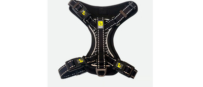 New Be One Breed Reflective Dog Heavy Duty Comfort Harness Size Med Black (E2)