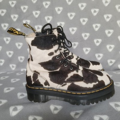Dr. Martens JADON BOOT HAIR-ON COW PRINT PLATFORMS Jadon Boot Hair-On Cow Print Platforms in Cow Print | Dr  main image 2