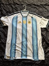 Adidas Argentina 2022 World Cup Messi Home Jersey Men’s XL Champions
