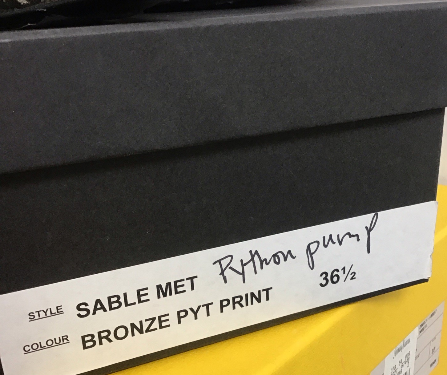 Elyse Walker Sable Met Bronze Python Leather Prin… - image 9