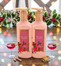 NEW Lot 2 Bath Body Works Mrs. Claus Cocktail Gel Hand Soap 8 oz HTF Gift Set