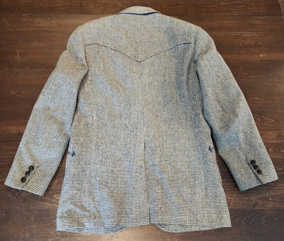 Chaqueta Blazer Pendleton Gris Tweed De Colección Para Hombre 42 Alta Calidad Western Wear Foto 2 de 4