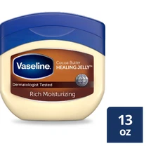 Vaseline Original Cocoa Butter Moisture Petroleum Jelly, 13 oz Skincare For All