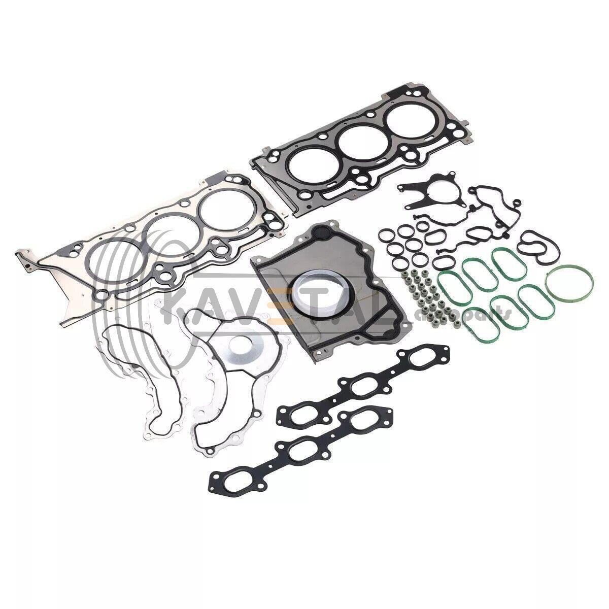 3.0TT V6 Engine Rebuild Piston Gasket Timing Kit w/ Crankshaft Rods For Maserati