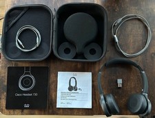 Cisco Headset 730 Wireless Headset w/Dongle, USB Cable, Stereo Cable