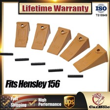 X156 Short Bucket Teeth & 156PN Long Pins for Hensley 156 Mini Excavators 5Kits