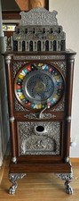 Caille Big Six Upright Slot Machine 1904 25 cent coin nice Original machine