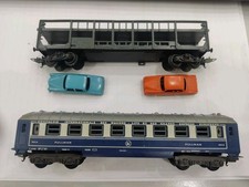 LIMA 2 carro Merci  1 Bisarca Con 2 Auto E Carrozza Pullman H0 Ottime 