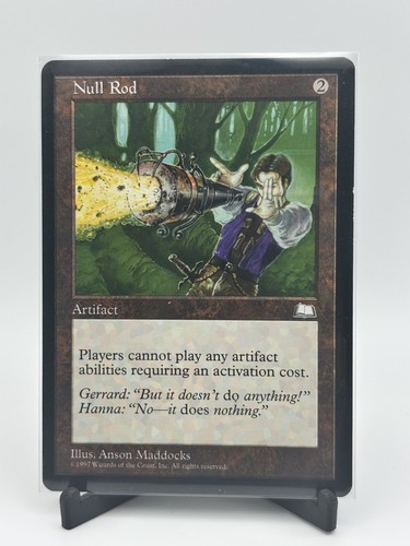 Null Rod - Weatherlight - Great Condition - MTG - Magic The Gathering
