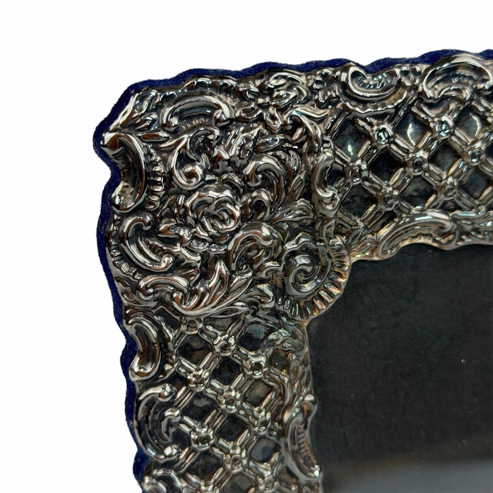 Quadro eduardiano foto paisagem prata esterlina inglesa, John Rose 8x6,5 - Imagem 3 de 4