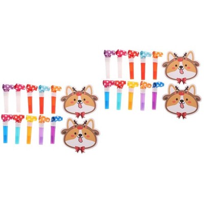 20 Sets Party Noisemakers Blowouts Pfeifen Blowouts Noisemakers (Corgi)