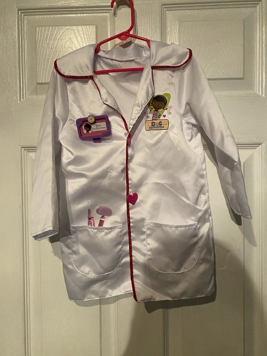Disney Doc McStuffns Lab Coat Size 4-6x Great Condition