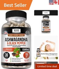 1300mg Ashwagandha & Black Pepper - Boost Vitality and Support Stress Relief