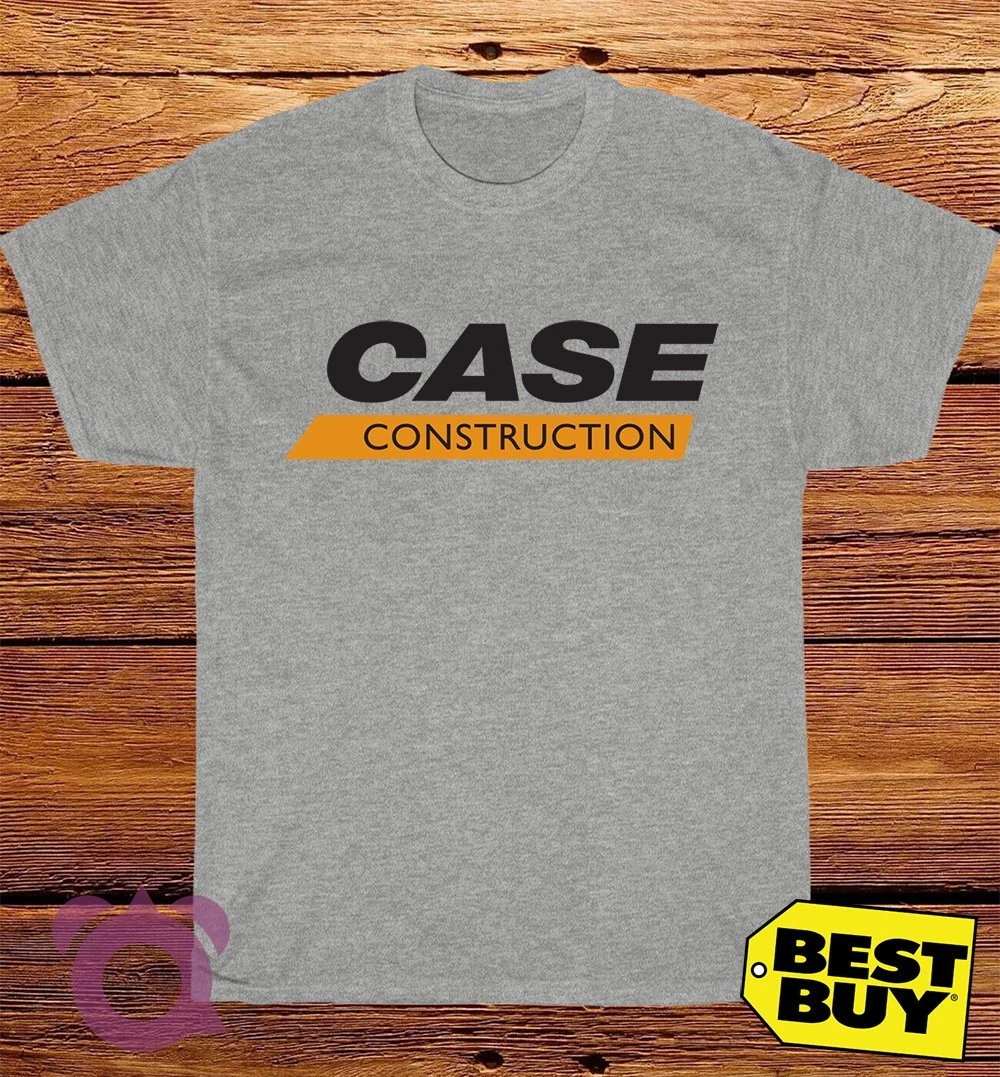 New Case Construction Logo Men's Funny T-Shirt Made In USA Size S to 5XL
