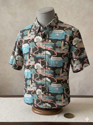 Reyn Spooner Peanuts Cowabunga Shirt 2XL Tailored Fit Snoopy