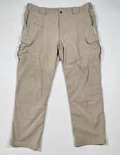 5.11 Tactical Pants Mens Khaki Ripstop Cargo Outdoor Hiking Workwear Read For SZ
