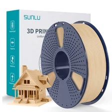 SUNLU 1KG Optimized WOOD PLA 3D Printer Filament 1.75mm PLA Wood,15% Wood Fiber