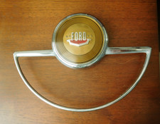 1949 1950 Ford Steering Wheel Horn Ring Emblem Button Original