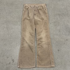 Vintage Levis 517 Corduroy Pants Mens 29x30 Brown Bootcut White Tab USA 80s