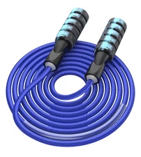 CRHOEIQ Jump Rope for Fitness, Weighted Jumprope for Women Workout, Adjustabl...