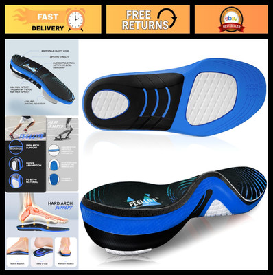 Plantar Fasciitis Insoles - Arch Support Gel Inserts for Pain Relief, Trim to Fi