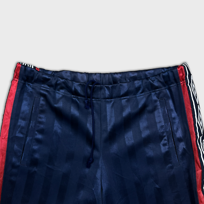 Umbro x Descente Shorts Mens Medium Blue Striped Side Tape
