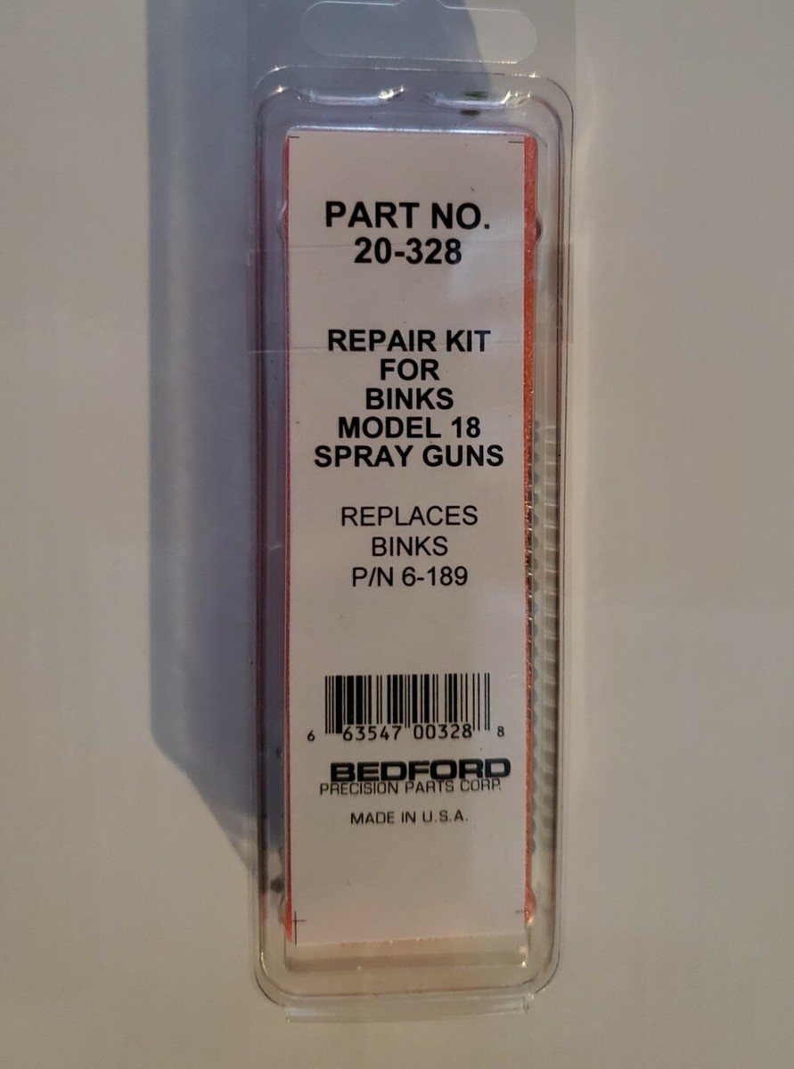 Binks #18 Spray Gun Repair Kit by Bedford 6-189 | eBay