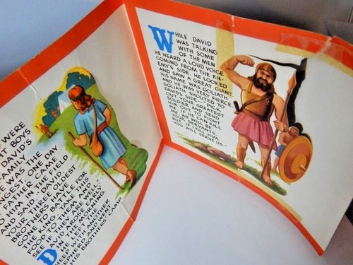 Lote de 4 historias bíblicas de David y el gigante de la Iglesia de Jesús de colección Mis propios libros - Imagen 4 de 12