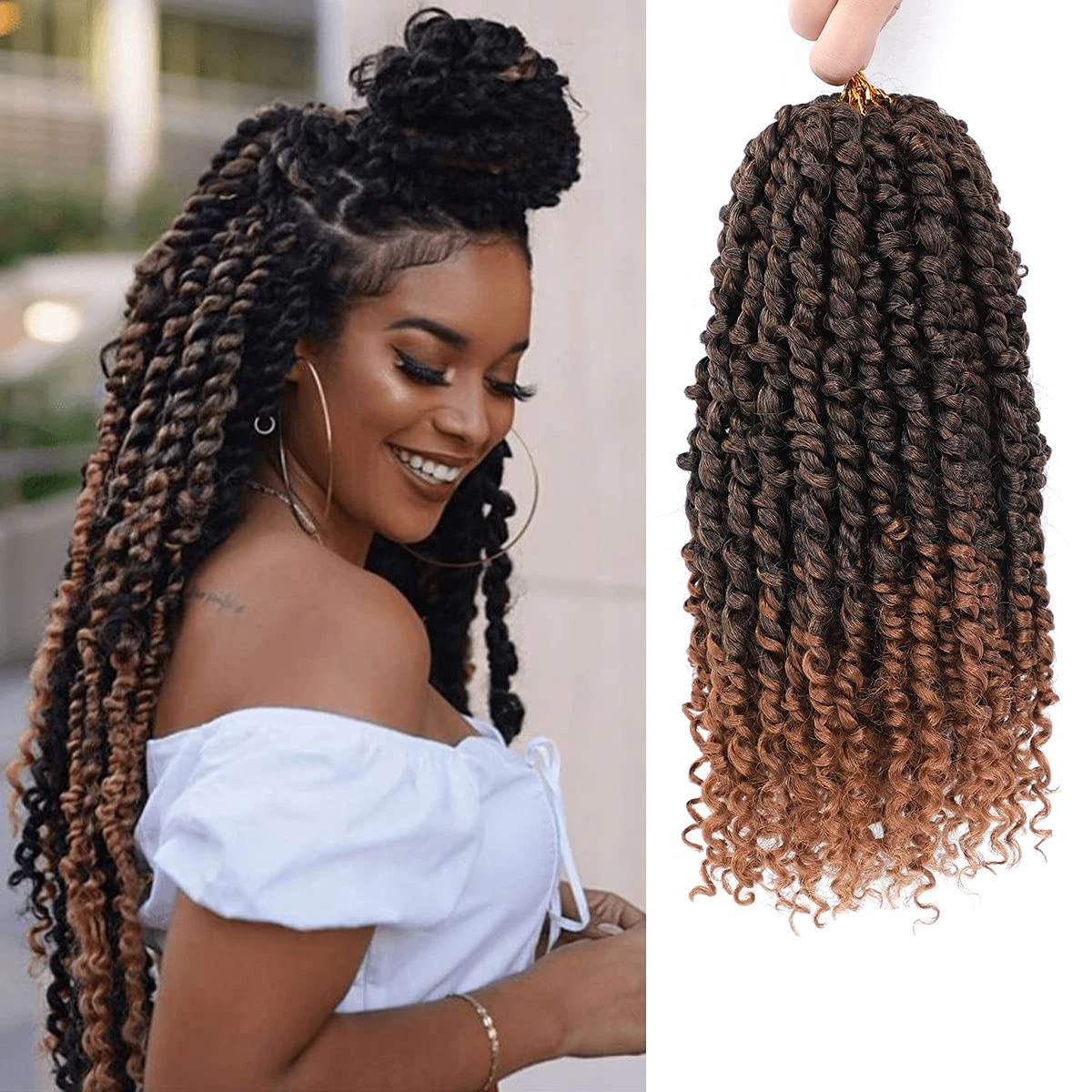 Passion Twist Hair - 8 Packs 14 Inch Passion Twist 14 Inch (Pack of 8) T30