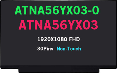 New 15.6inch ATNA56YX03-0 (SDC4161) ATNA56YX03 OLED FHD 1920X1080 IPS EDP 30Pins