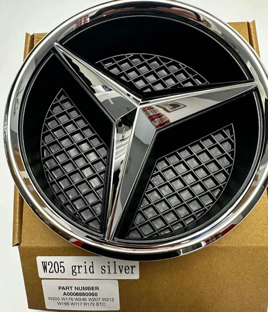 Mercedes Benz Chrome Grill Star Base Logo Badge W176 W205 W246 A,C 