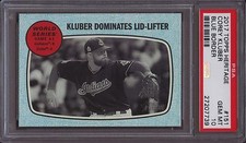2017 Topps Heritage 151 Corey Kluber Blue Border PSA 10 World Series 50 Made
