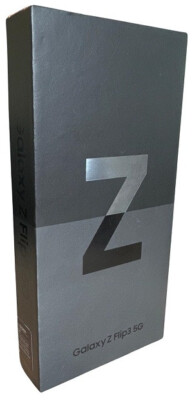 Samsung Z Flip3 5G Verpackung Leerbox Box Karton Phantom Black Schwarz 256GB