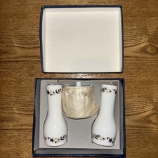 Royal Worcester Evesham Salz und Pfeffer Senftopf Set sehr guter Zustand